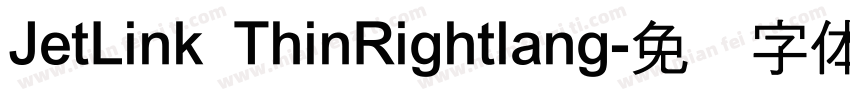 JetLink ThinRightlang字体转换